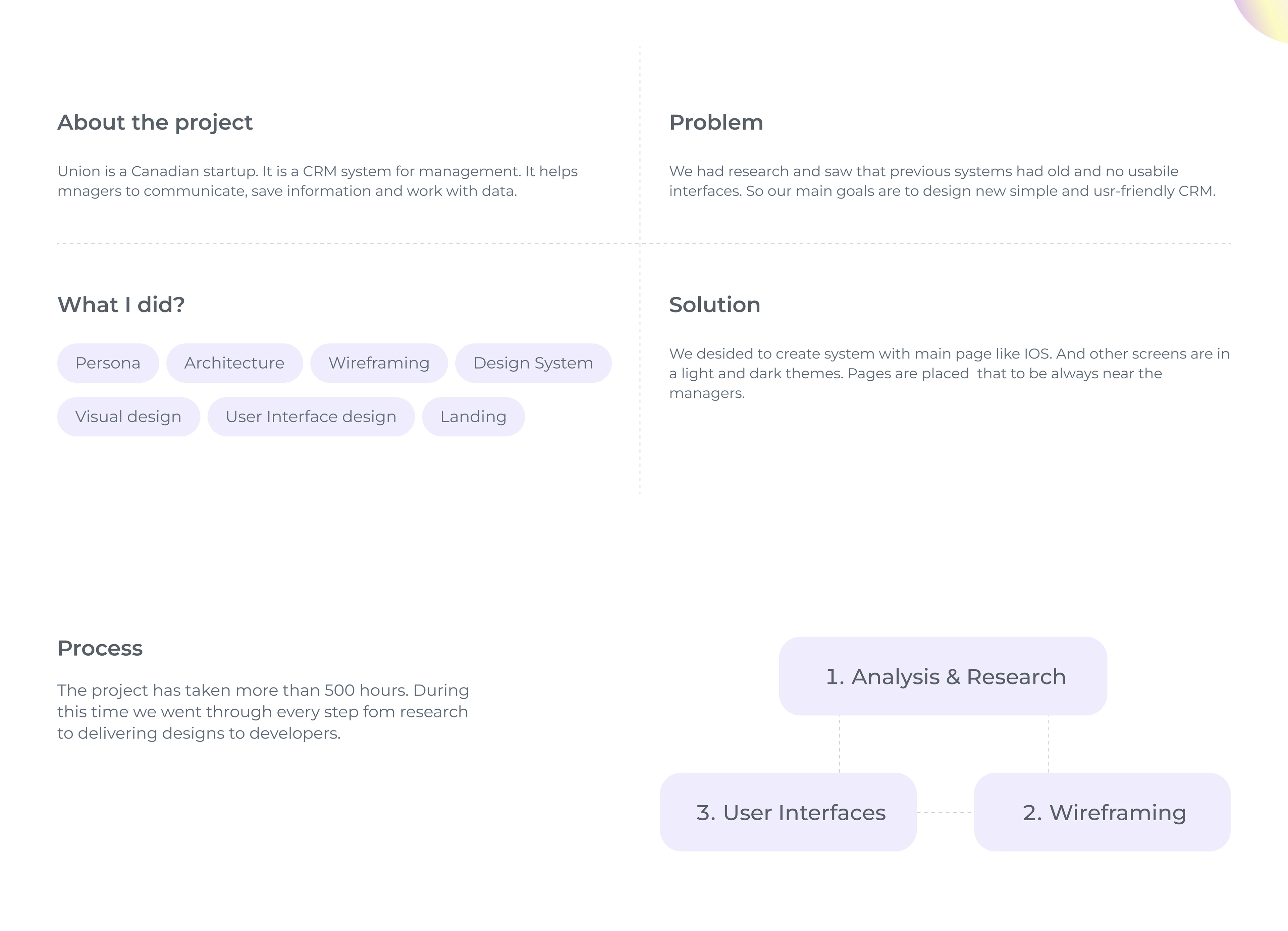 unions crm system ux-ui design